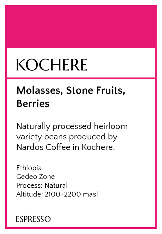 Kochere Heirloom Ethiopia coffee beans by Herminia Coffee Company